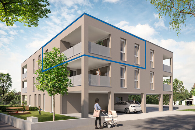 Wohnen zwischen Stadt, Sonne & Ruhe - 3-Zi-Wohnung mit großer Loggia