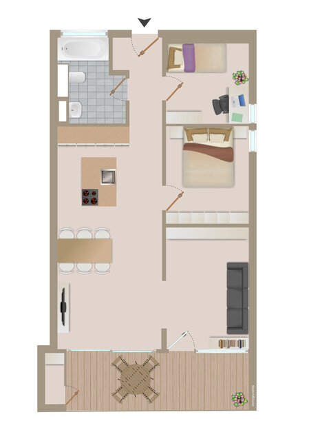 NEUWERTIGE 3 ZIMMER WOHNUNG MIT TRAUMHAFTER AUSSICHT!