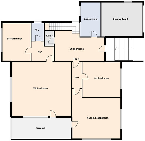 Zweiparteienhaus in Lauteracher Toplage mit fast 1.000m² Grundstück