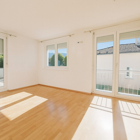 Architekten-Doppelhaushälfte mit Stil, Garten & Großzügige Terrasse im Obergeschoss