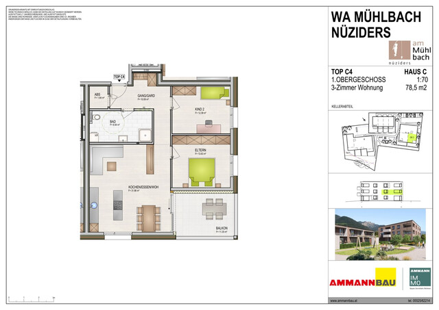 WA Mühlbach TOP C4 Terassenwohnung