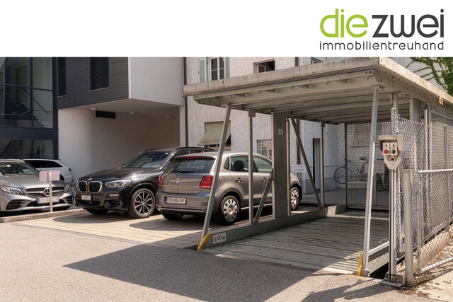 Überdachte Stapelparkplätze in zentraler Lage von Feldkirch