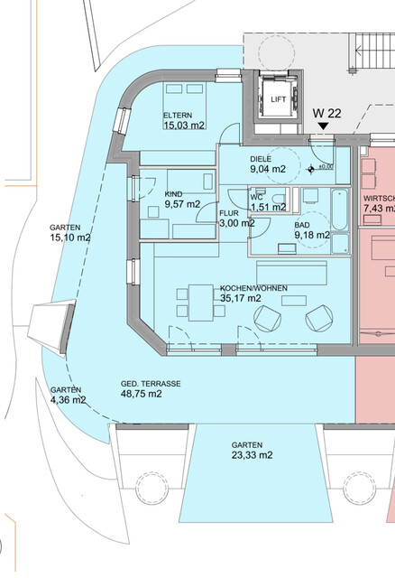 Moderne 3-Zimmer-Wohnung mit großzügiger Terrasse und Garten in Dornbirn