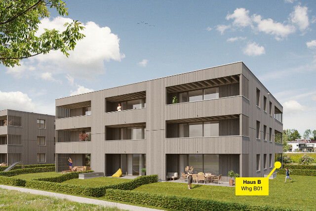 3-Zimmerwohnung mit Garten | B01