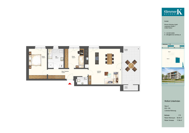 3-Zimmer-Dachgeschosswohnung / W14 MIETE