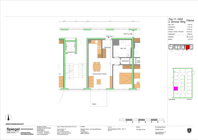 Gemütliche 2-Zimmer-Wohnung mit Balkon in Dornbirn