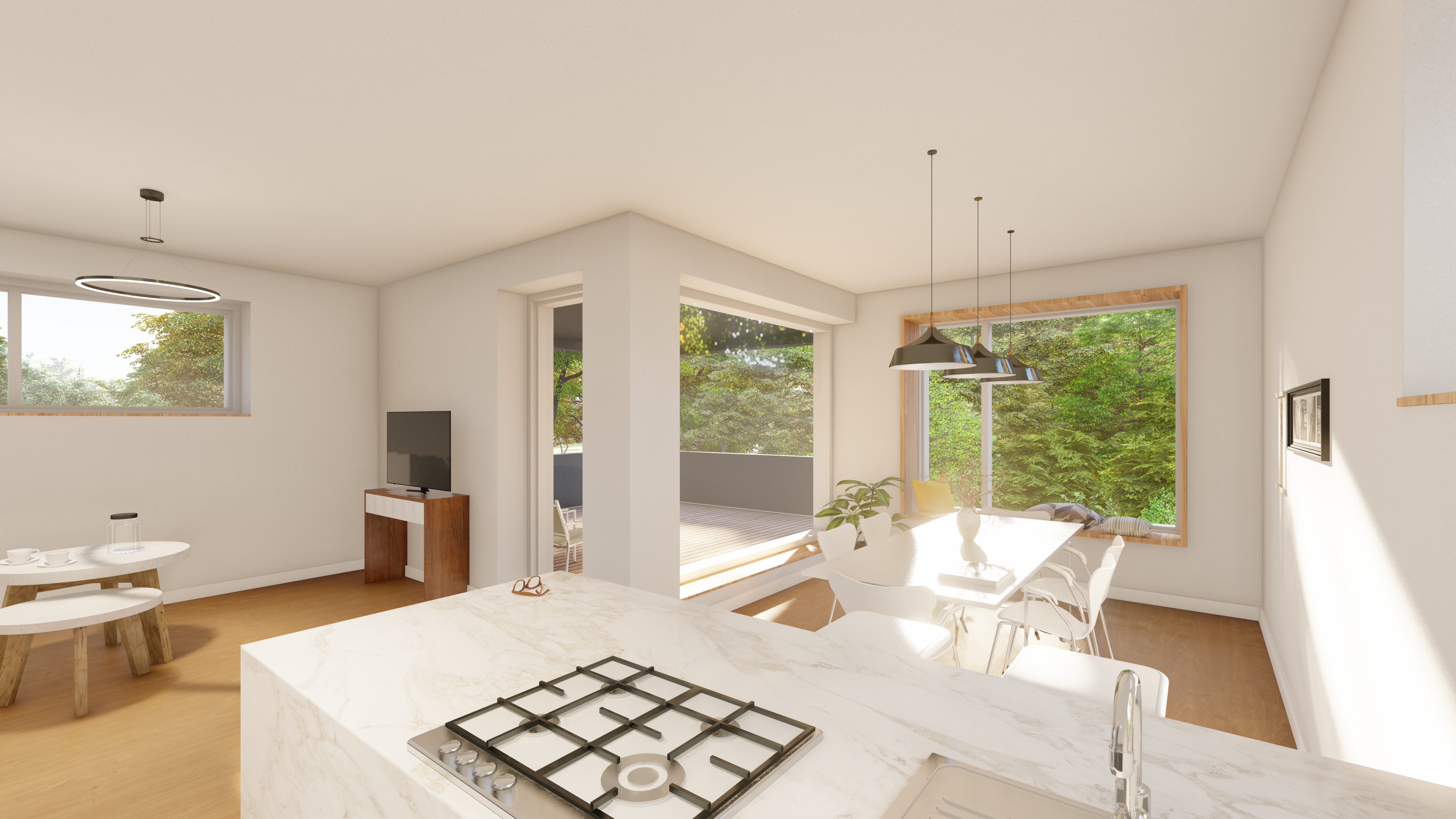 Neubau Terrassenwohnung mit Terrasse, Garage & Keller - Erstbezug!