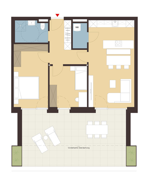 3-Zimmer Terrassenwohnung | A02