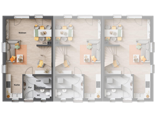 Reihenhaus in FK-Novels HAUS 1, HAUS 3