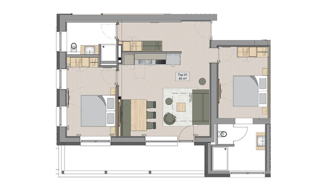 Moderne Ferienwohnung - Nähe Bergbahn - 6 Wochen Eigennutzung (Top 1)