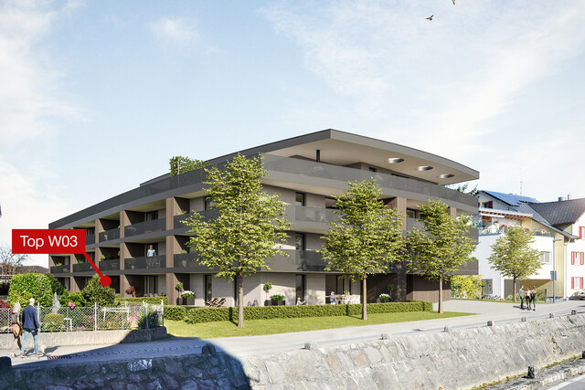 Naflastraße Feldkirch, schöne 2-Zimmer Wohnung mit Garten, Erstbezug