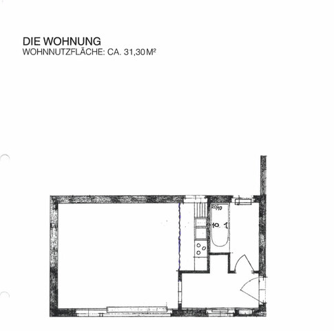 Kleine Penthousewohnung in der Rheinstraße zu verkaufen (vermietet bis 31.08.2027)