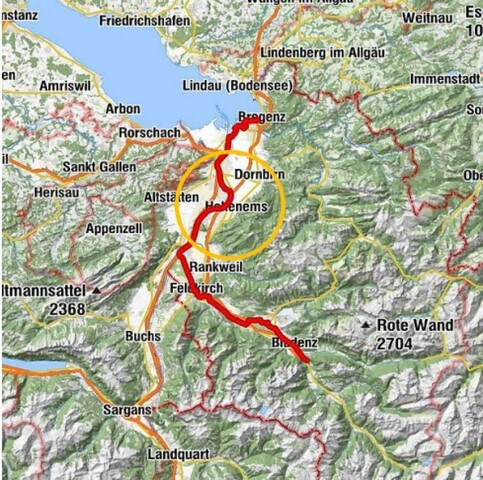 Grundstück in Top-Lage von Hohenems wartet auf Ihr Projekt - ca. 2600 m² für Wohn- und Gewerbebebauung