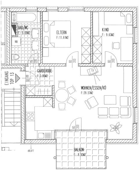 Gemütliche 3-Zimmerwohnung mit durchdachter Aufteilung in Zentrumsnähe in Schwarzach zu vermieten