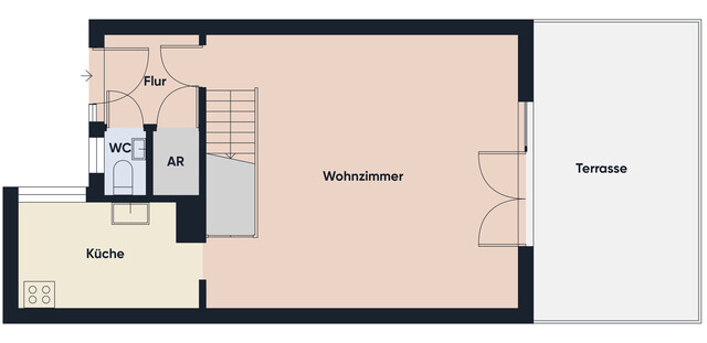 Charmante Maisonette-Wohnung mit Garten sehr nahe am See gelegen