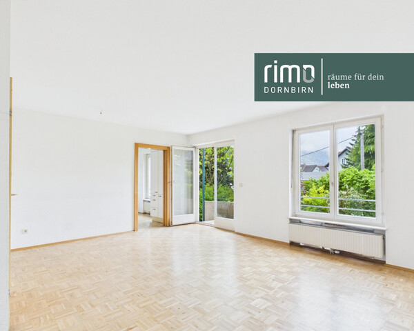 Gepflegte 3-Zimmer-Gartenwohnung mit Südwestausrichtung, Garage und großem Kellerabteil in Feldkirch-Tisis