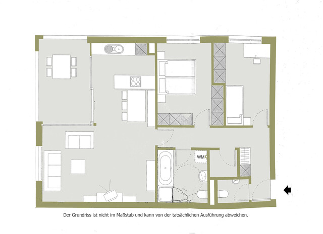 Familienfreundliche 3-Zimmerwohnung mit Balkon im Herzen von Dornbirn