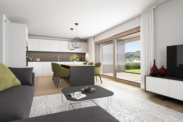 Ihr neues Zuhause: Exklusiv – Stilvoll – Lebensnah! 2-Zimmer-Gartenwohnung Top 02