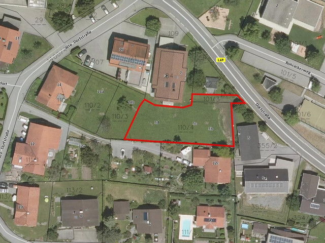 Attraktives Wohngrundstück in Fraxern mit einer Grundstücksgröße von ca. 934 m²