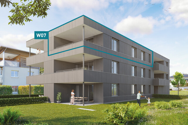 Entspannt wohnen, modern leben. 3-Zimmer-Dachgeschoss-Wohnung W07