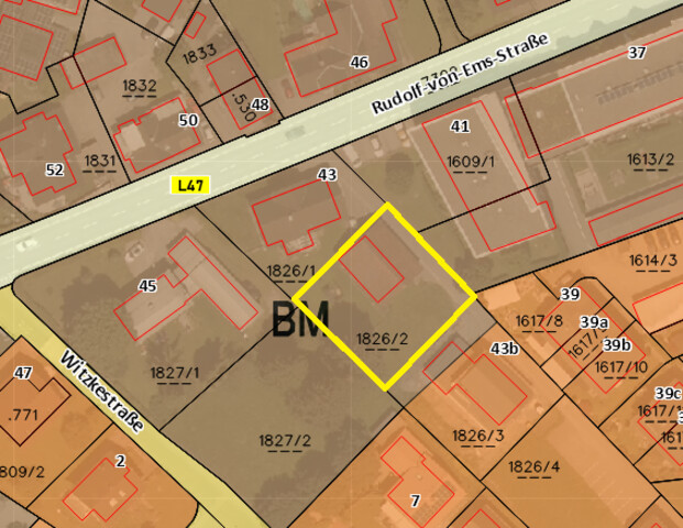 Ideal geschnittenes Baugrundstück - 670 m² in Hohenems