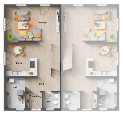 Neue Doppelhaus-Hälfte in Ziegelbauweise inkl. Grundstück€ 643.000,00 plus WBF!