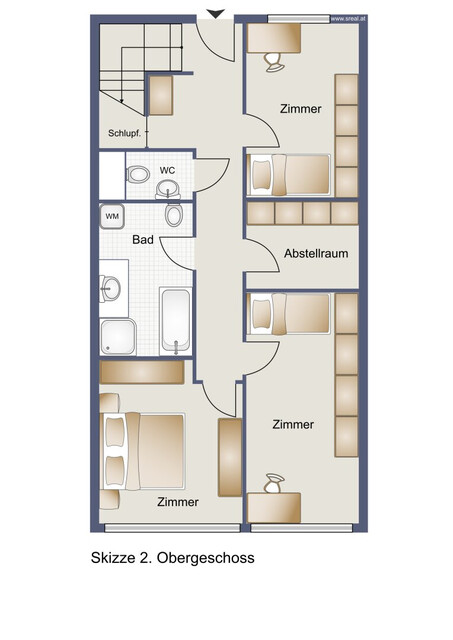 Gepflegte Dach-Maisonette-Wohnung