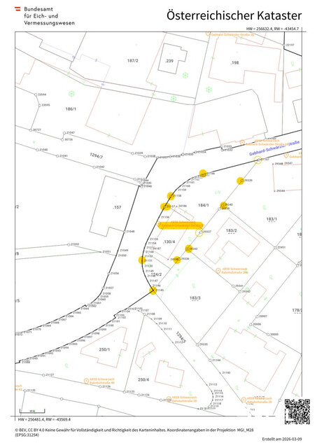 Sonniges Grundstück in zentraler Lage von Schwarzach