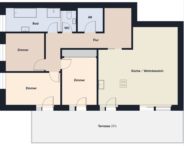 Großzügige 4-Zimmer-Dachgeschosswohnung mit sonniger Terrasse in Dornbirn-Hatlerdorf