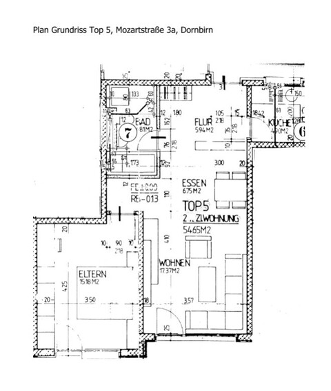 Helle 2-Zimmer-Stadtwohnung mit Garten in Dornbirn zu vermieten