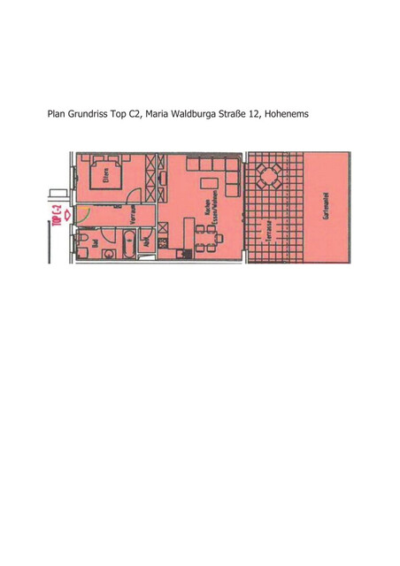 Hinreißende 2-Zimmer-Terrassenwohnung in Hohenems zu vermieten!