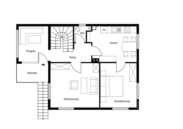Charmantes Einfamilienhaus mit Naturgarten