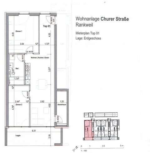 Für Gartenliebhaber!! Moderne 3-Zimmer Wohnung  in Rankweil/ Grenznah!!