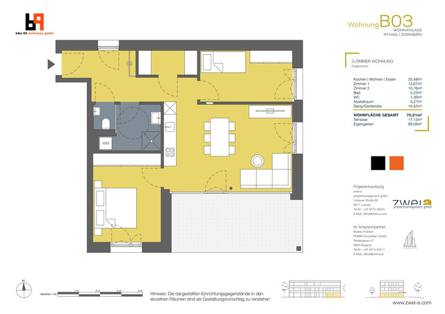 3- Zimmer Gartenwohnung 
DORNBIRN / IM HAG (TopB3)