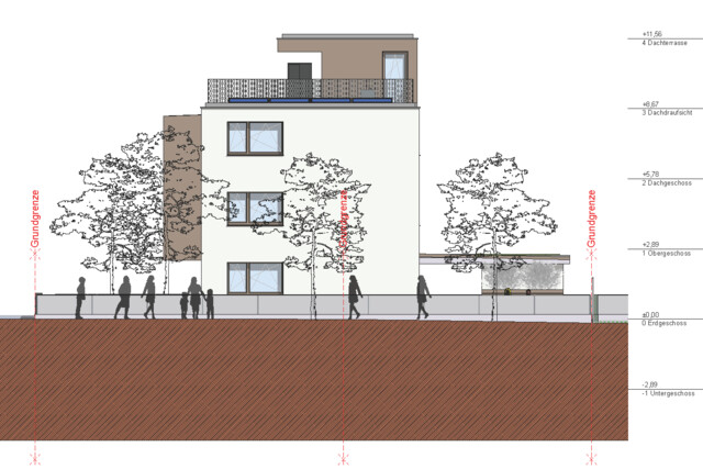 Top 4 Neubauwohnung mit Tiefgarage, Balkon, Dachterrasse und Gemeinschaftsraum