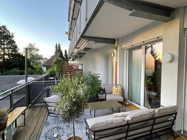Erstbezug nach hochwertiger Sanierung – exklusive 2,5-Zimmer-Stadtwohnung mit 30 m² Sonnenterrasse in Dornbirn