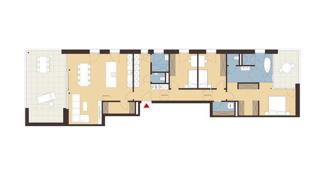 4,5-Zimmer-Dachgeschosswohnung mit Weitblick | B12