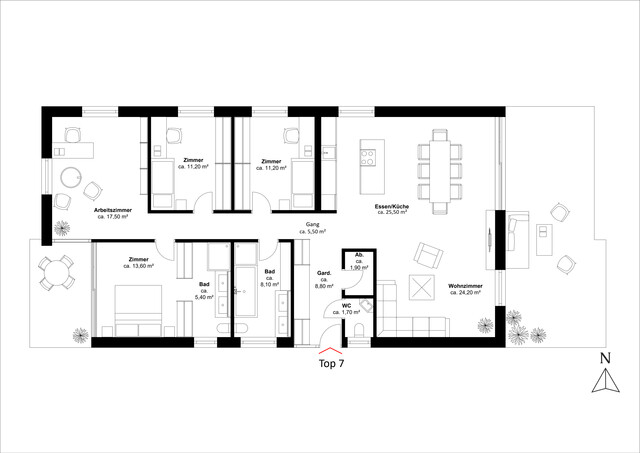 Top 07 - Stilvolles Neubau-Penthouse in sonniger Aussichtslage!
