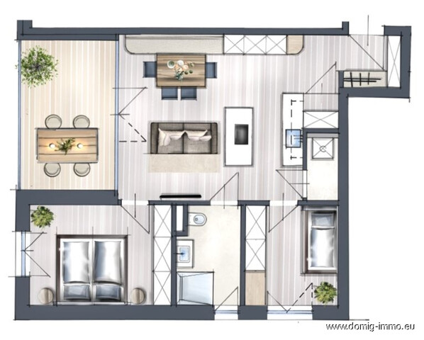 NEUBAU: schöne 3 Zimmer Wohnung mit Tiefgarage in Feldkirch/Altenstadt - provisionsfrei