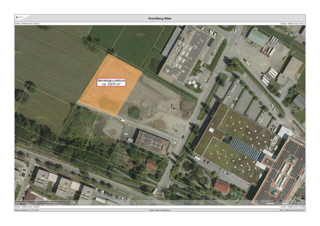 Betriebsgrundstück zur Pacht – Attraktiver Wirtschaftsstandort in Dornbirn