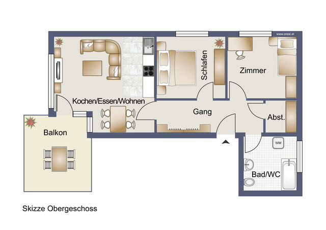 Schöne 3-Zimmerwohnung mit Balkon in Dornbirn-Oberdorf!
