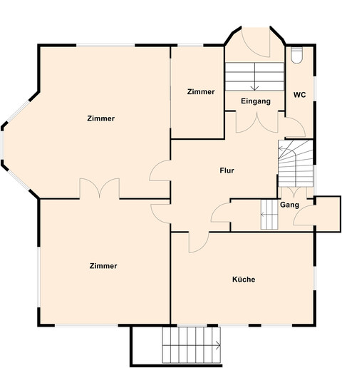 Ästhetische Villa am Stadtrand mit Park
