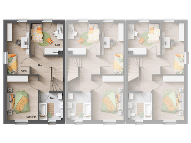 Reihenhaus in FK-Novels HAUS 1, HAUS 3