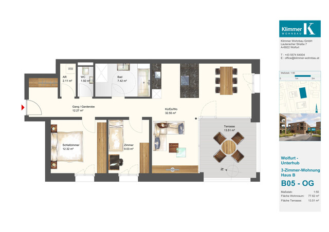 Ein Ort zum Leben und Wohlfühlen! 3-Zimmer-Wohnung B05 - OG