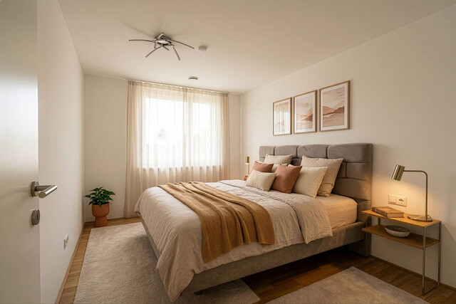 Neuwertige 3-Zimmer-Wohnung in zentraler Grünlage mit Bergpanorama