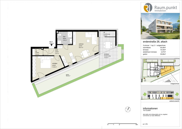 Wohnanlage in Altach | 2-Zimmer-Gartenwohnung