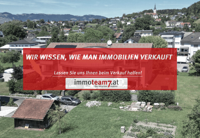 VERKAUFT – Zentral wohnen und im Garten leben –  gepflegte 3-Zimmer-Wohnung in Koblach