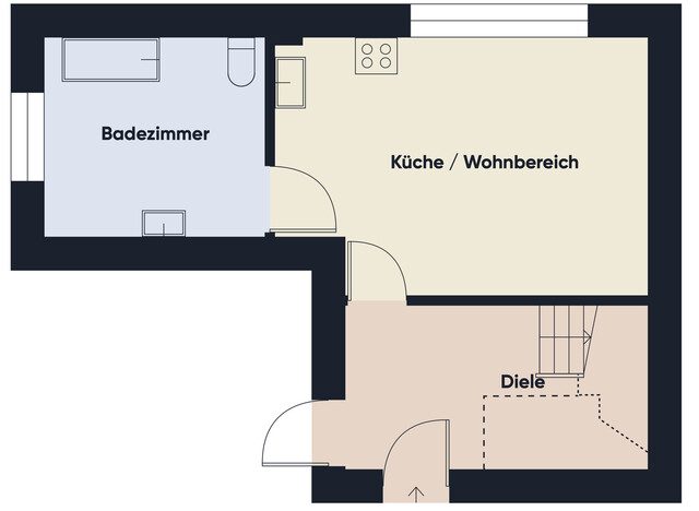 Großzügige Familienwohnung mit Garten, Loggia und Garage