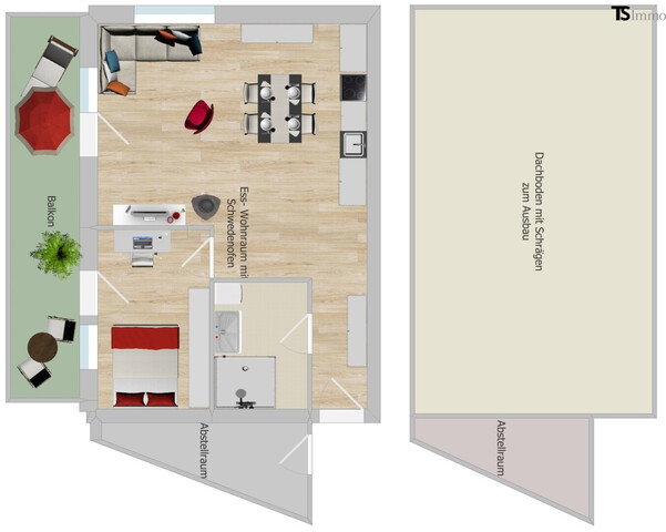 Bregenz: Langen bei Bregenz: Top 11: Gemütlich & modern vereint: 2-Zimmer 50 m2 mit Balkon