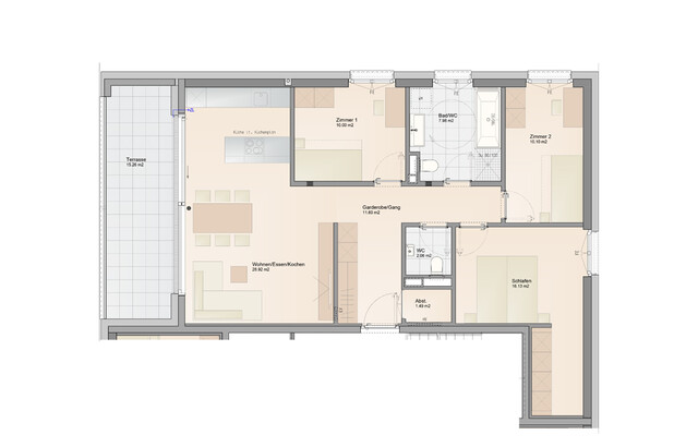 Baustart fixiert! Herrliche 4-Zimmer Dachgeschosswohnung (Top B07)